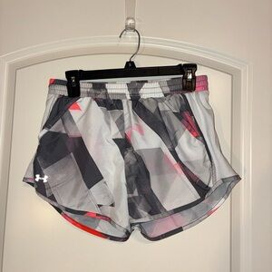 Under Armour Women's Athletic Shorts - Black, Gray, and Pink